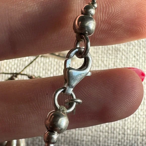 Elegant Vintage Sterling Silver Swirl Necklace